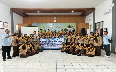 Sosialisasi Kerjasama Puskesmas Kibin dengan SMAN 1 Kibin dalam rangka memperingati hari Gizi Nadional Ke-66